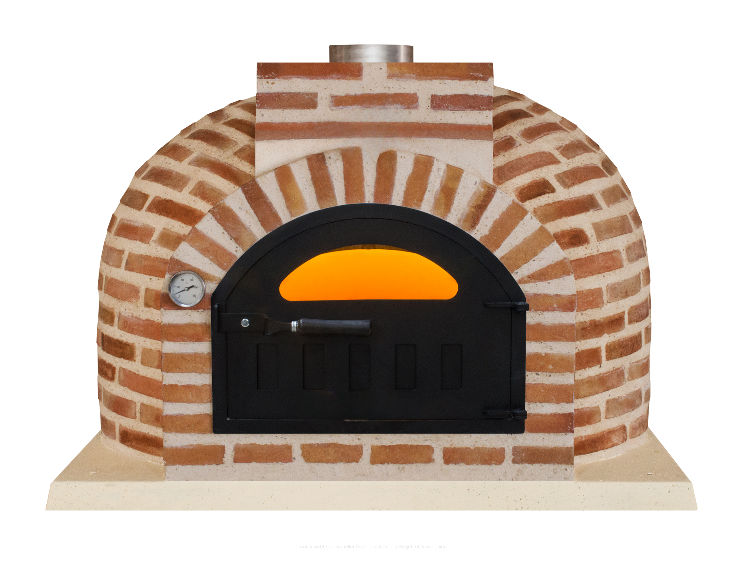 Holzbackofen aus Backstein für Pizza und Brot