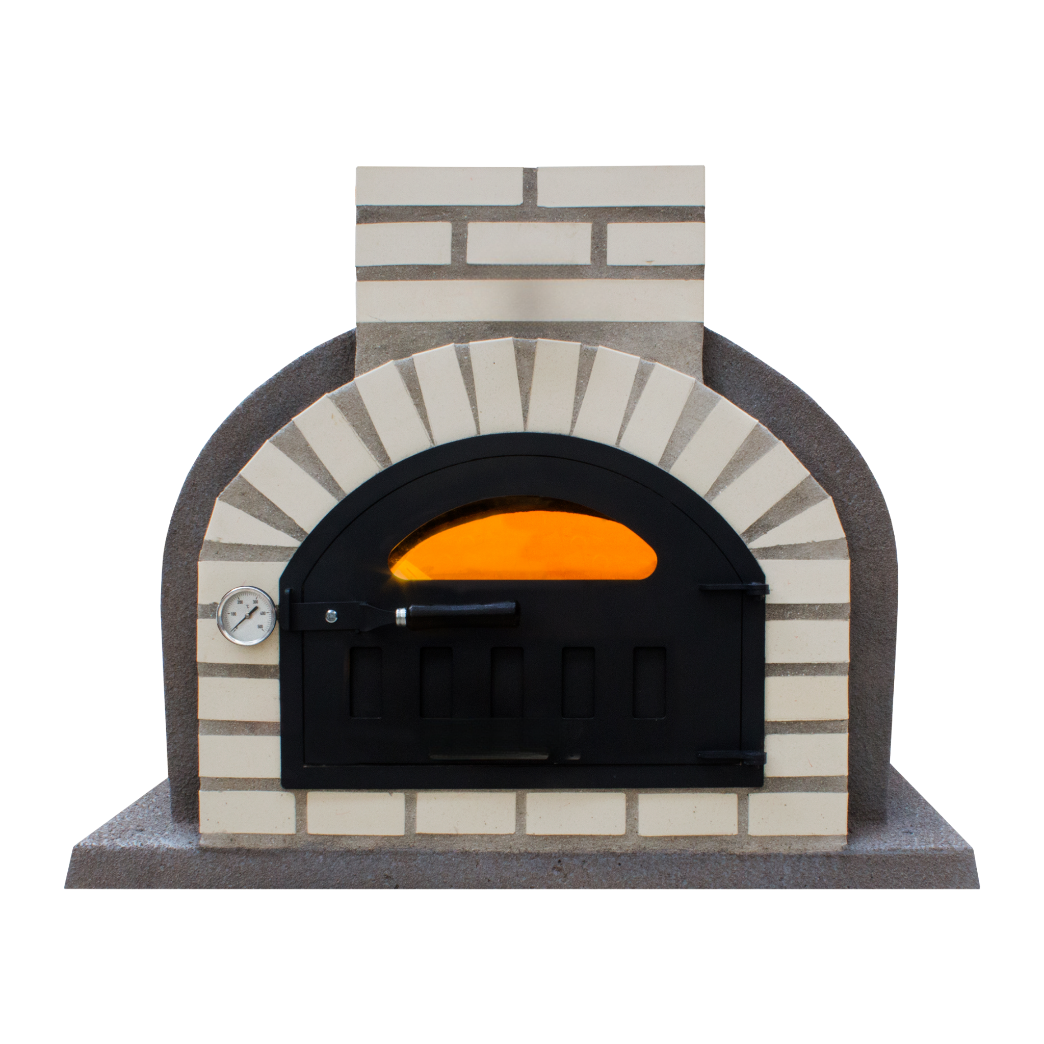 Holzbackofen mit Korkbeschichtung für Pizza und Brot