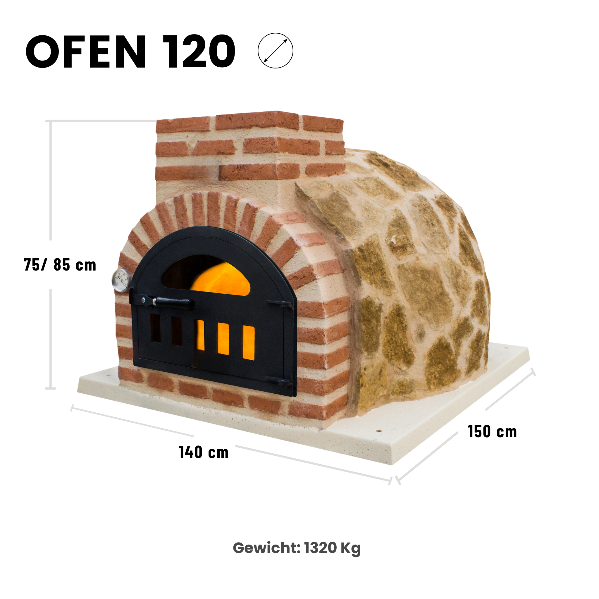 Holzbackofen aus Naturstein – Für Pizza und Brot im Garten