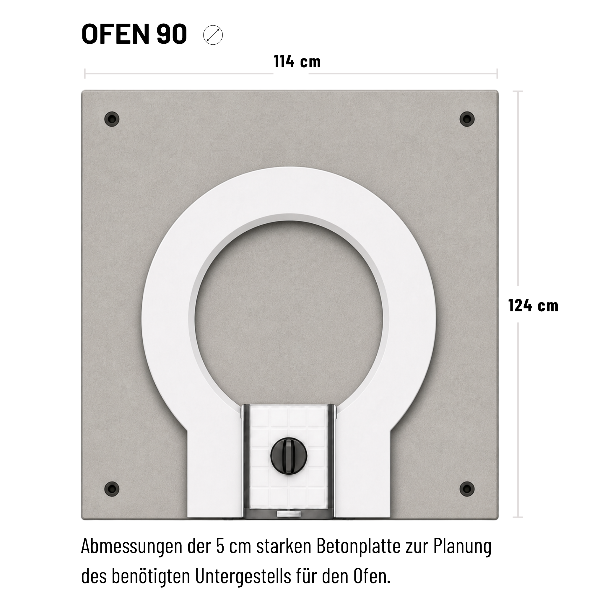 Holzbackofen mit Korkbeschichtung für Pizza und Brot