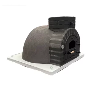 Traditioneller Holzbackofen in Farbe